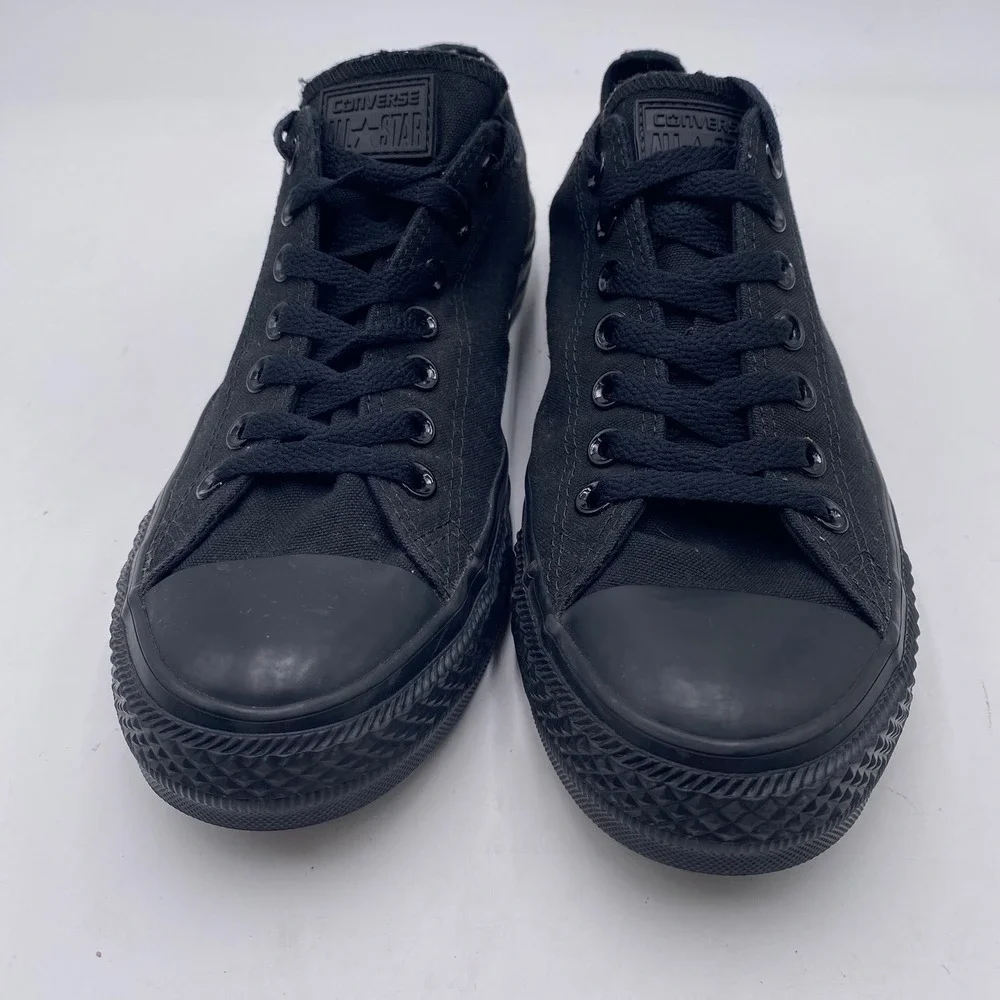 Converse Chuck Taylor All Star Low Top Sneaker Mens 9 Black M5039 Triple Black - Picture 2 of 14